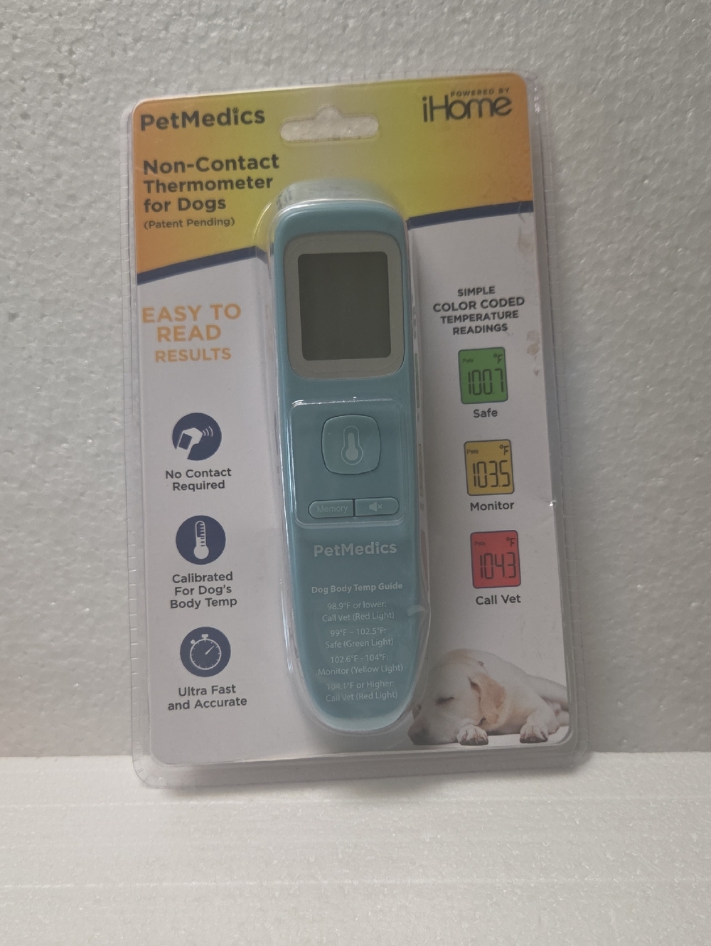 Non-Contact Cat & Dog Thermometer - Light Blue